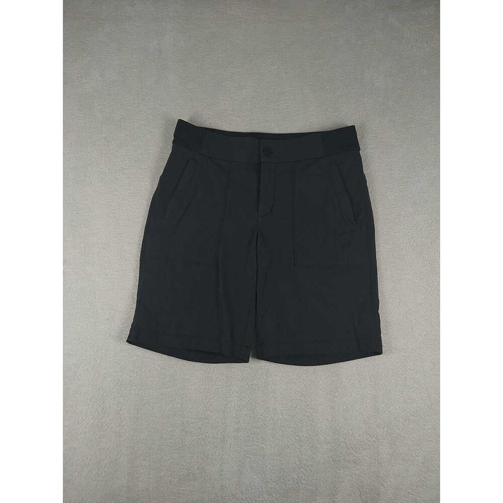Athleta Trekkie Bermuda 2.0 Shorts Women's 4 Black Hiking Outdoor Stretch